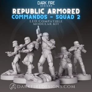 PICK ONE Republic Clone Commando Mini Resin 3d printed Star Wars Legion Scale - Picture 1 of 2