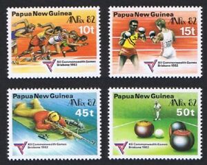 VENTE Papouasie NG bols de tir boxe athlétisme sport 4v 1982 MNH SG#460-463