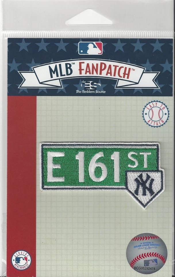 Parche especial de los Yankees de Nueva York E 161st St Street Sign FanPatch álbum de recortes artesanales Foto 1 de 1