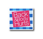 Back and Body Hurts Bath and Body Works Funny Old Boomer Vinyl Decal Sticker JDM