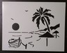 Mountains Mountain Trees Tree Line 11 x 8.5 Custom Stencil