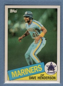 1985 Topps Tiffany #344 Dave Henderson NM