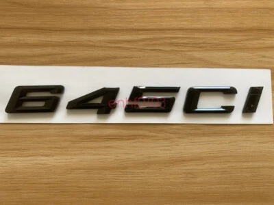 Gloss Black 3D ABS Letters Trunk 645ci Emblem Rear Badge for BMW 2017-2022 645ci - Image 1 of 4