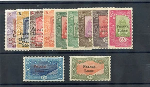 SOMALI COAST Sc 183-93 (YT 193-203) * F-VF HR/OG/LH 1942 FRANCE LIBRE SET 160 $ - Bild 1 von 1