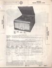 1950 SENTINEL IU339-K 339-K PHONOGRAPH RADIO SERVICE MANUAL PHOTOFACT SCHEMATIC