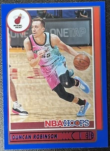 2021-22 Panini NBA Hoops Basketball Blue Foil Parallel #30 Duncan Robinson Heat - Picture 1 of 2