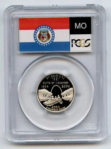 2003 S 25C Silver Missouri Quarter PCGS PR70DCAM - Picture 1 of 2