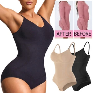 Women Full Body Shaper Waist Tummy Control Bodysuit Shapewear Corset Body Suit - Picture 1 of 57
