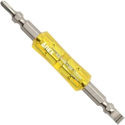 ANEX 1/4 Bit Double-Ended Insulated BIT 1000V Compatible TYPE +2x-6x98 AZM-2698 - Image 1 of 2