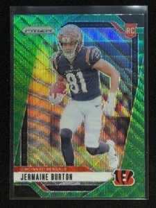 2024 Panini Prizm - Rookies Green Wave Prizm #350 Jermaine Burton (RC) BENGALS - Picture 1 of 4
