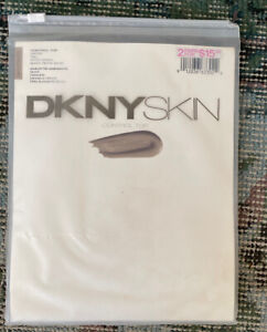 Donna Karan Pantyhose DKNY SKIN Control Top TALL Vapor gray NEW L