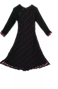 NIÑAS NEGRO ABAYA JILBAB MEZQUITA MADRESSA ROPA ISLÁMICA - Imagen 1 de 1