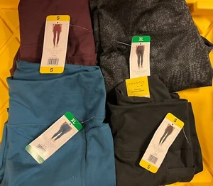 Danskin Damen High Rise Bonded Legging STORMY SEA S,XL B CHERRY S,L SCHWARZ XS,S - Bild 1 von 2