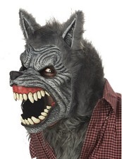 Maschera articolata lupo mannaro anti-motion adulto - Cod.203755