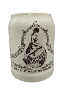 Taza de cerveza vintage Schlitz logotipo globo cerámica - Imagen 1 de 7