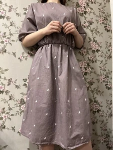 Rare! MARIMEKKO 1978 Vtg Suomi-Finland Dress 100% Cotton Midi Retro Sz XS - Picture 1 of 17