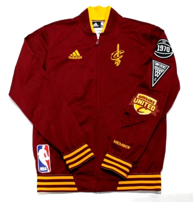 Cleveland Cavaliers On-Court Warmup Adidas Track Jacket Men Small NBA Basketball - Image 1 of 4