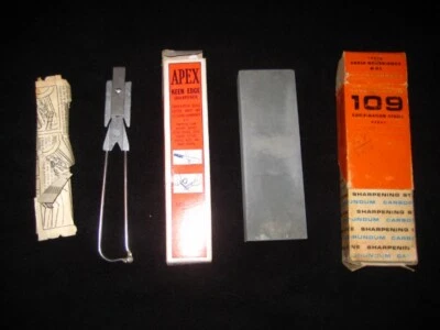 Cuchillo cortador de vidrio Apex Keen Edge + afilador de tijeras + piedra de carborindo 109 Foto 1 de 4