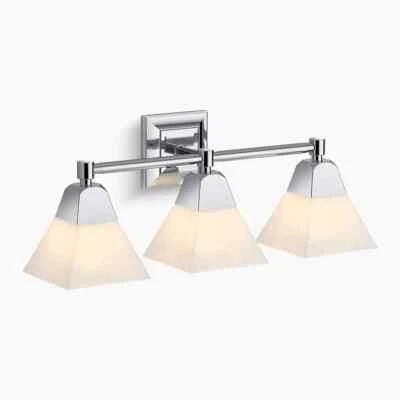 23688-BA03-SNL KOHLER Memoirs 3-Light Polished Chrome Wall Sconce - Image 1 of 4