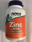 250~50 mg Tablets! NOW Foods ~ ZINC Vegetarian/Vegan Formula!