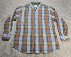 Tommy Bahama Jeans Hemd Herren 3XL orange grün kariert Knopfleiste Langarm Freizeit - Bild 1 von 12