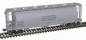 Atlas 20007180 HO Scale 3 Bay Cylindrical Covered Hopper Saskatchewan Minerals S - Picture 1 of 1