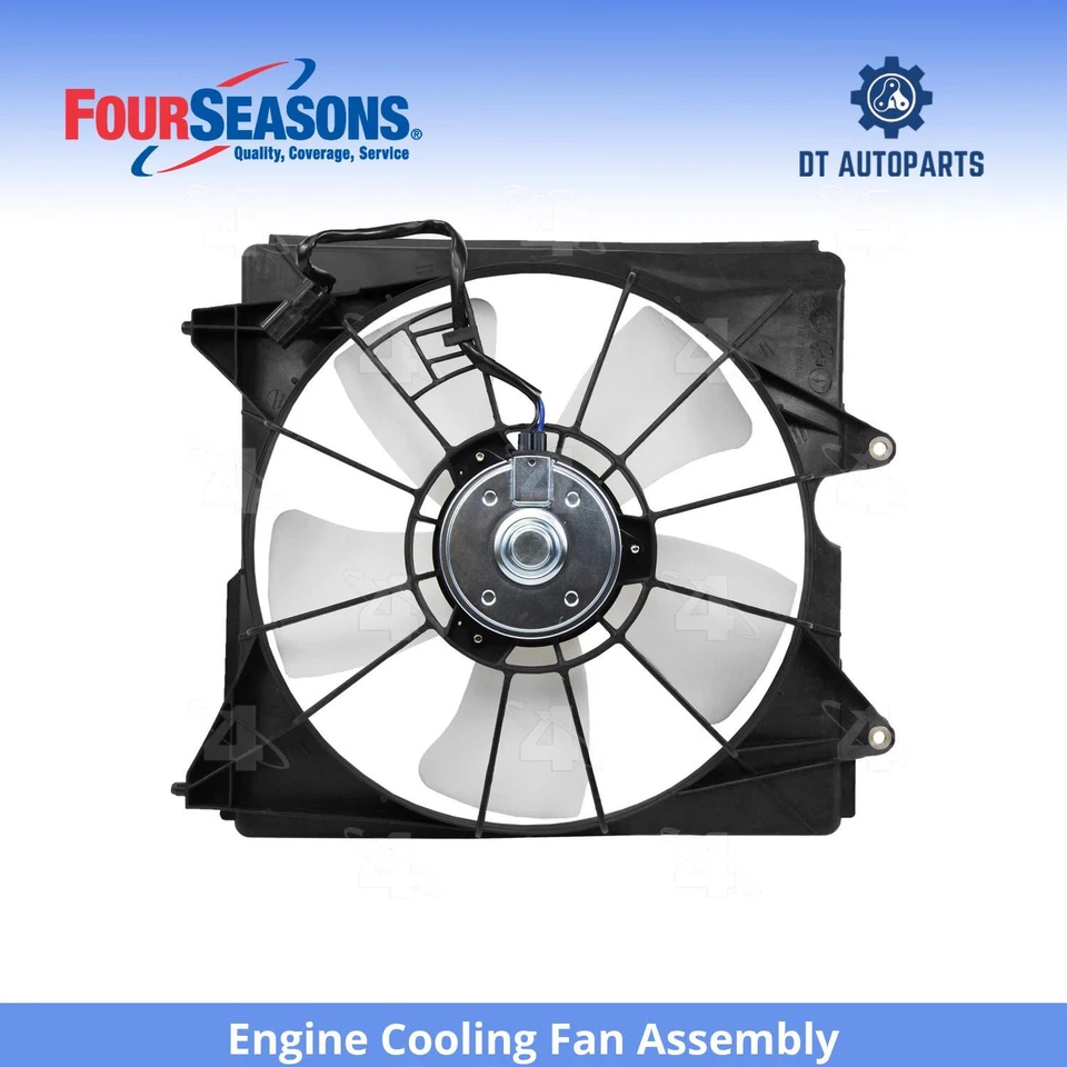 Conjunto de ventilador de refrigeración del motor Honda Accord Crosstour 2010-2011 4 estaciones Foto 1 de 4