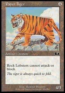 Paper Tiger - Medium Play MTG Unglued - Picture 1 of 1