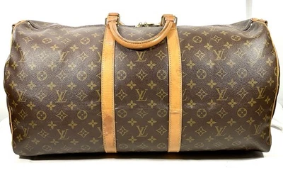 Bolso de viaje grande Louis Vuitton de lona con monograma ~KEEPALL 55~ SIN CORREA Foto 1 de 4