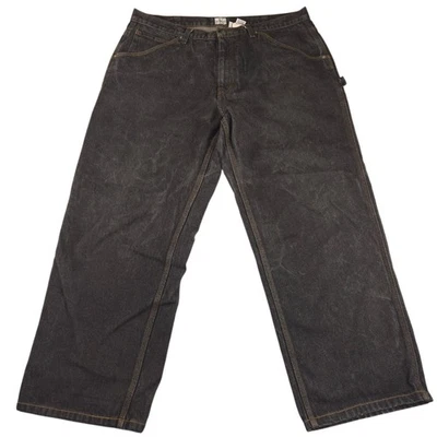 Vintage CK Calvin Klein Carpenter Jeans Mens 40x30 Black Rinse Hip Hop Baggy Y2K - Image 1 of 4