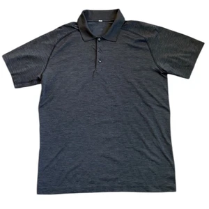 Lululemon Metal Vent Tech Polo Shirt Men's L Dark Gray Casual READ - Picture 1 of 8