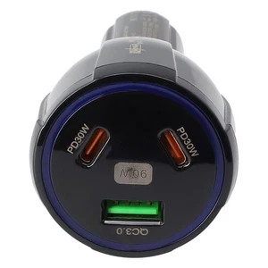 Chargeur de voiture pratique 90 W DEL charge rapide 3 ports adaptateur USB C typ - Photo 1 sur 24