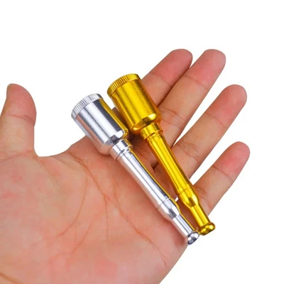 Portable Small Wine Bottle Metal Pipe Detachable Smoking Accessory Ornament - Image 1 of 4