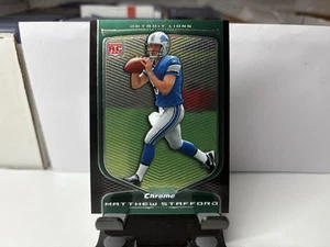 2009 Bowman Chrome Matthew Stafford RC Lions #111 QB - Foto 1 di 2