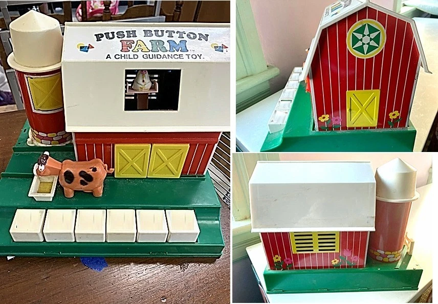 Child Guidance Push Button Farm Toy Vintage 1960's - Image 1 of 1