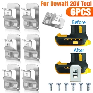 6Pcs Replacement Belt Clip Hooks Set For Dewalt 20V Tools DCD980 DCD985 DCD980L2 - Picture 1 of 9