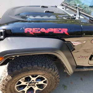 Reaper Windshield Or Hood Stickers Decals FIT  All Yr Model Car Truck Wrangler - Picture 1 of 9