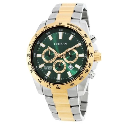 Citizen Sports Chronograph Quartz Green Dial Men's Watch AN8234-58X - Image 1 of 3