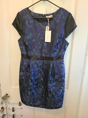 Новый с ярлыками тюль черный синий платье-футляр размер большой женщин - Изображение 1 из 4