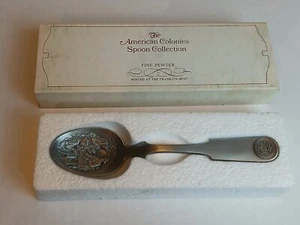 The Franklin Mint The American Colonies Pewter Spoon New York - Picture 1 of 4