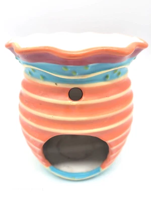 Yankee Candle CARMEN Southwest Ceramic Ribbed  Tea Light Wax Tart Warmer - Image 1 of 4