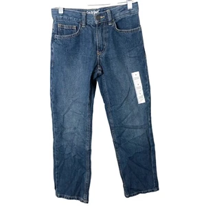 Cat & Jack NWT Boys' Relaxed Straight Adjustable Waist Jeans Size 8 - Picture 1 of 8