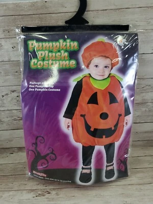 NEW Pumpkin Plush Costume with Hat Infant 12-24 Months Halloween Outfit #10481 - Image 1 of 4