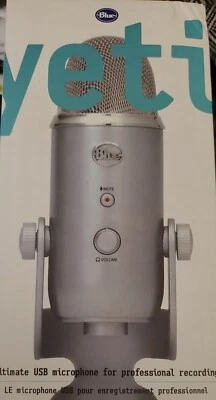 Blue Yeti Ultimate USB Microphone for Recording - SILVER -  BRAND NEW  - Image 1 of 4