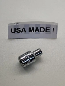 SK Hand Tools 40701 4mm 6pt  1/4" Drive Standard Metric Chrome Socket *USA* - Picture 1 of 7