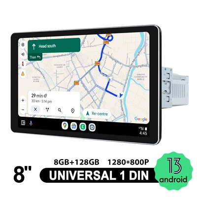 8+128GB JOYING 8 Zoll 1 DIN HD 1280*800P 8 Kern Bluetooth Android 13 Autoradio  - Bild 1 von 4