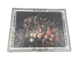 Krif Still Nature With Fruit Needlepoint Canvas Needleart Mania 14.5” By 11” - Picture 1 of 7