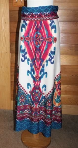 EUC Women's Venus Boho Bohemian Vibrant Colorful Maxi Skirt Dress Size: SMALL - Picture 1 of 7