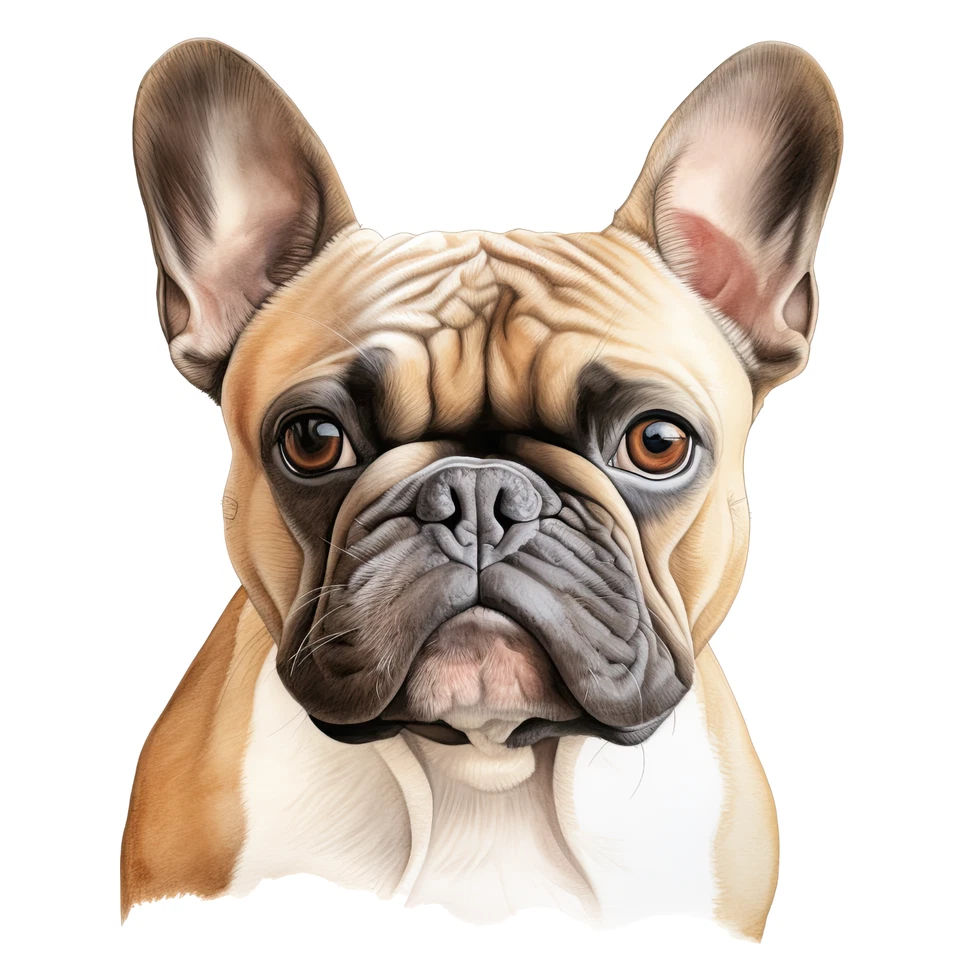 Camisetas absorbentes de calidad de raza Bulldog Francés/camiseta de raza de perro Foto 1 de 1