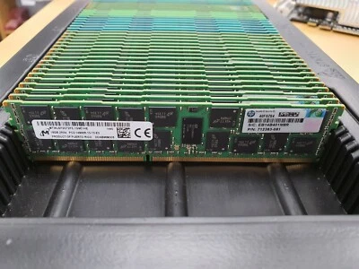 -HP 16GB 2Rx4 PC3-14900R DDR3 ECC Server Memory 715274-001 712383-081 708641-B21 - Image 1 of 4